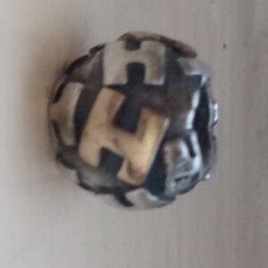 Pandora letter H 925 14K bead retired
